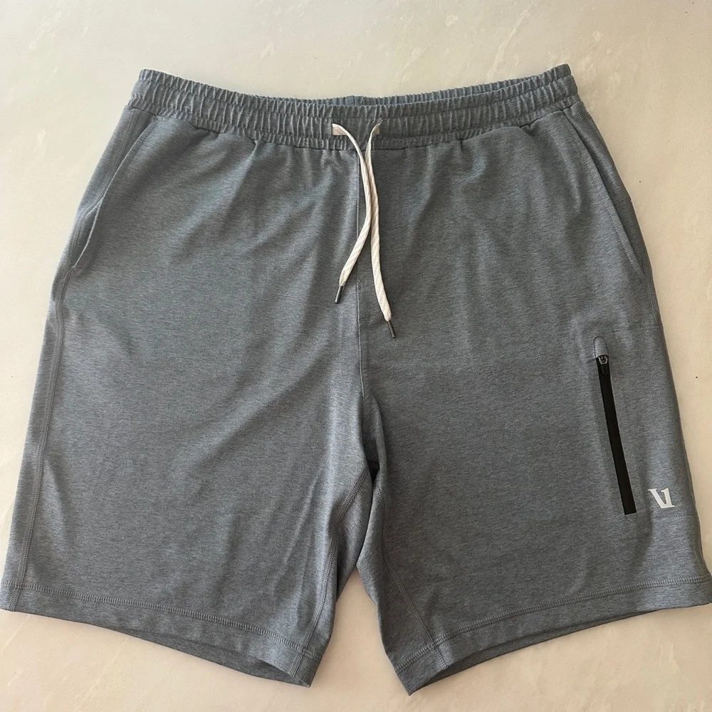 Vuori Sunday Athletic Shorts NWOT in Dusty Blue Heather - Picture 7 of 7